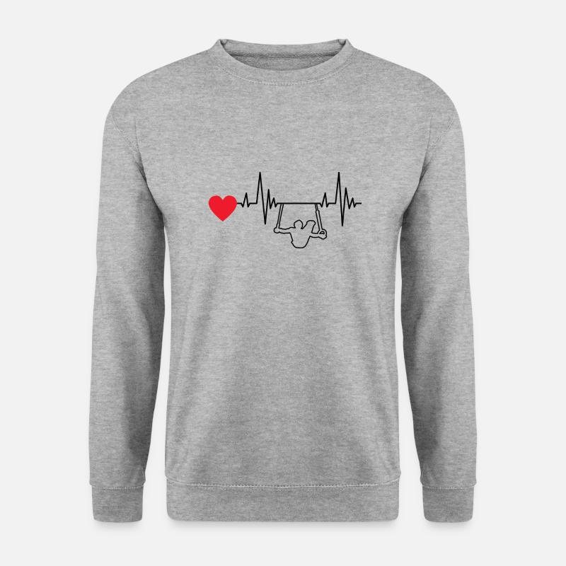 Geräteturnen Turnen Bodenturnen Turnverein Turner - Unisex Pullover - Weißgrau meliert