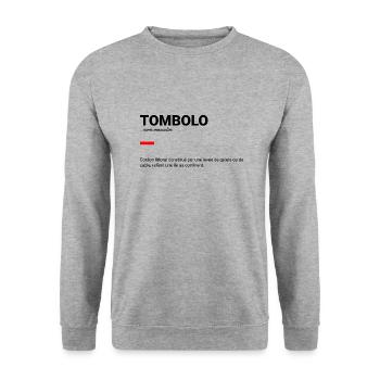 Tombolo - Sweat-shirt Unisexe - gris chiné - Devant - Alina (178cm) & Michal (187cm)