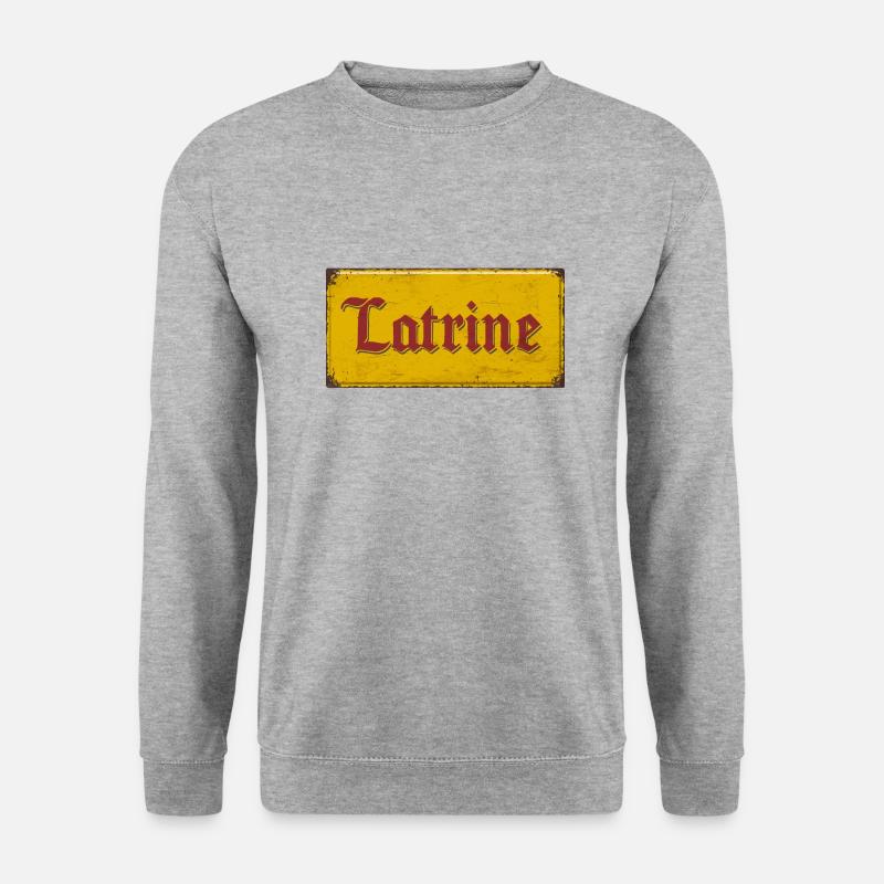 Latrine - Unisex Pullover - Weißgrau meliert