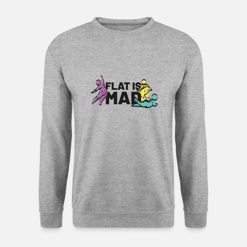 flat is mad - Unisex Sweatshirt - salt & pepper