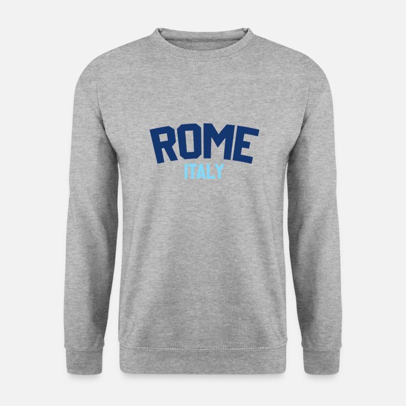 Rom Italien - Unisex Pullover - Weißgrau meliert