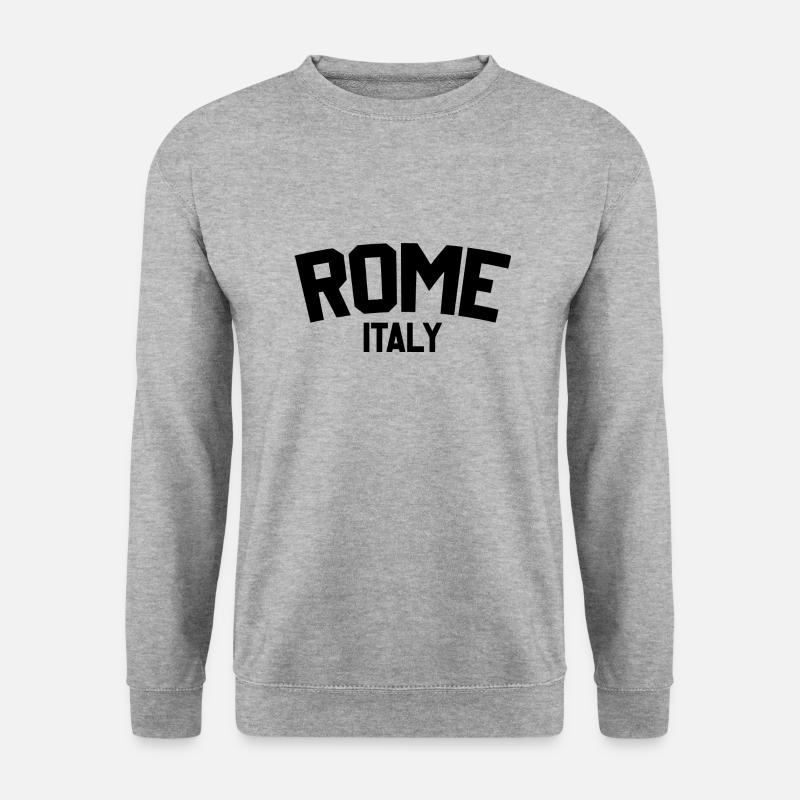 Rom Italien - Unisex Pullover - Weißgrau meliert
