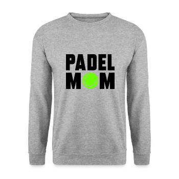 Padel Mom - Unisex Sweatshirt - salt & pepper - Front - Alina (178cm) & Michal (187cm)