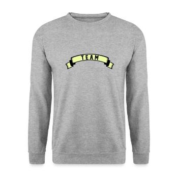 équipe - Sweat-shirt Unisexe - gris chiné - Devant - Alina (178cm) & Michal (187cm)