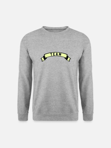 team - Unisex Pullover - Weißgrau meliert