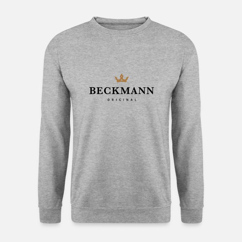 Beckmann - Unisex Pullover - Weißgrau meliert