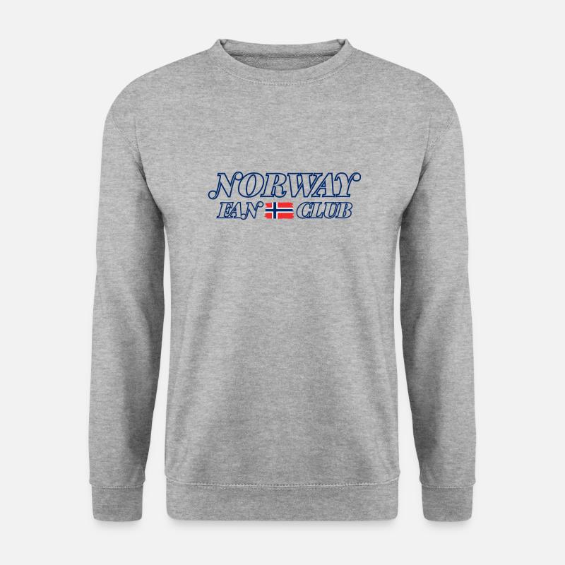 Norway Fan Club - Unisex Pullover - Weißgrau meliert