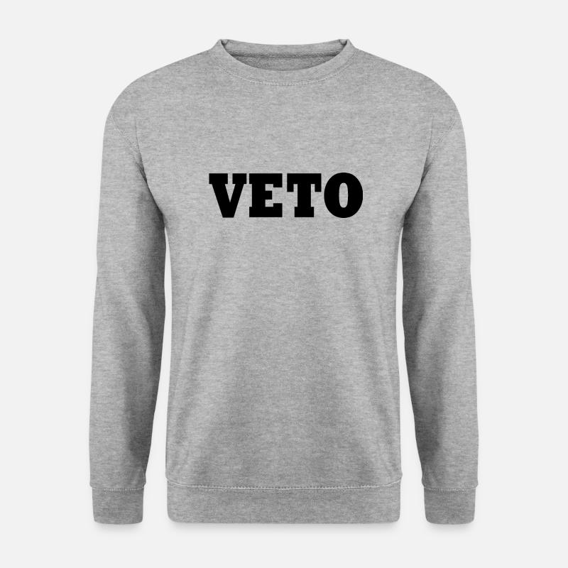 Veto - Unisex Pullover - Weißgrau meliert