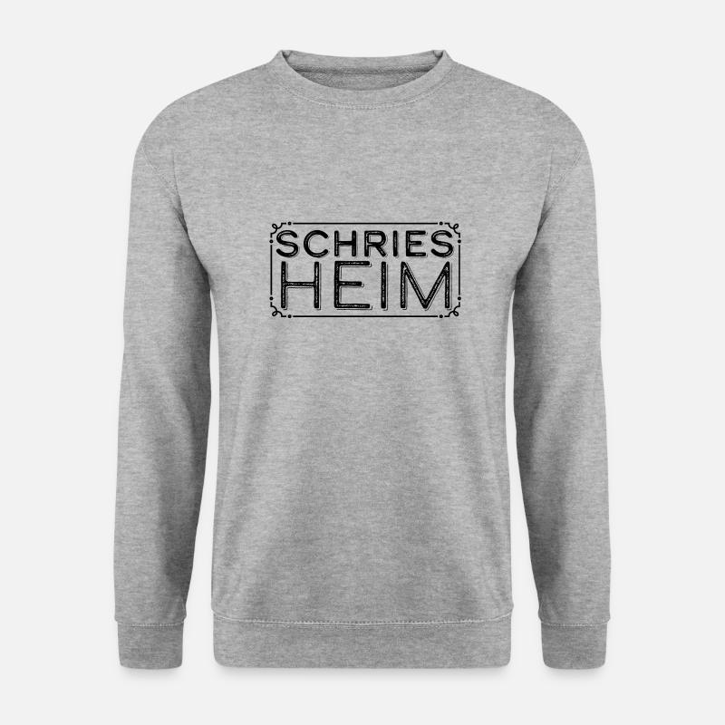 Schriesheim im Rahmen - Unisex Pullover - Weißgrau meliert