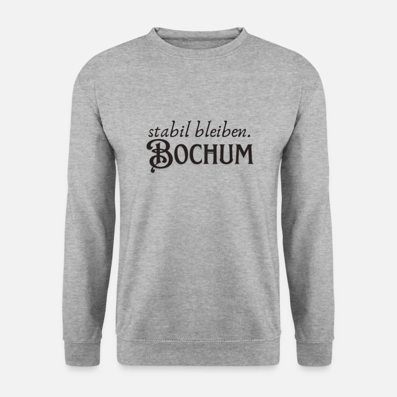 Stabil bleiben Bochum - Unisex Pullover - Weißgrau meliert