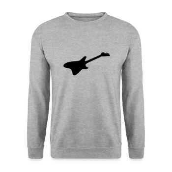 E Guitar 01 - Unisex Sweatshirt - salt & pepper - Front - Alina (178cm) & Michal (187cm)