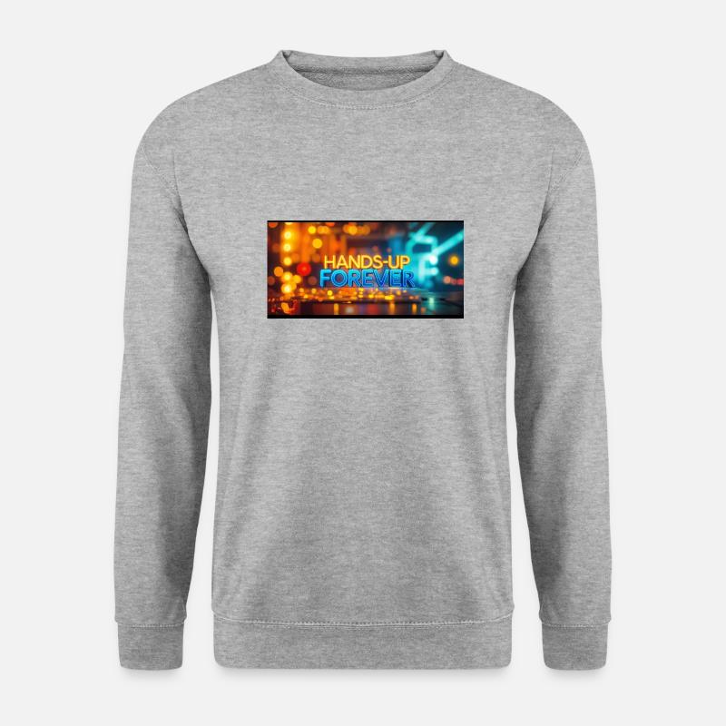 Hands Up Forever - Unisex Pullover - Weißgrau meliert