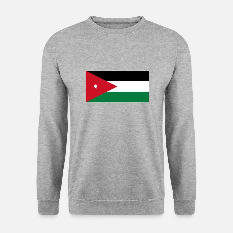 Jordanien - Unisex Pullover - Weißgrau meliert