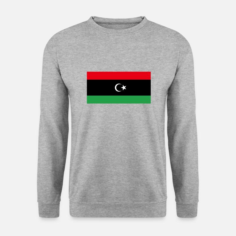 Libyen - Unisex Pullover - Weißgrau meliert