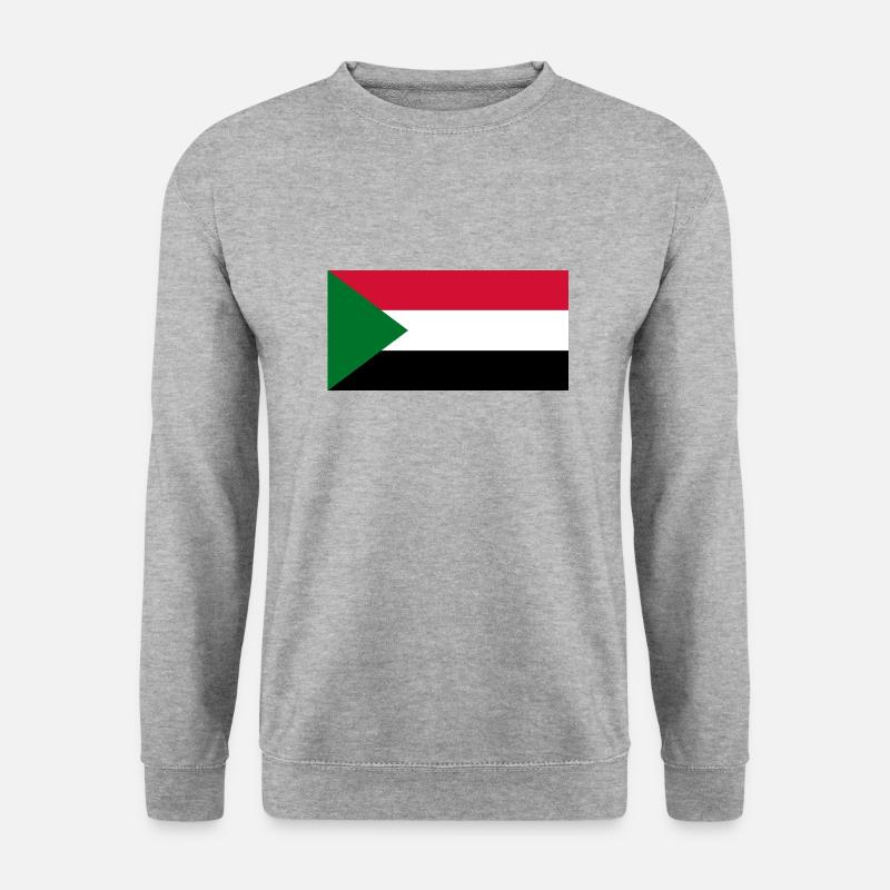 Sudan - Unisex Pullover - Weißgrau meliert