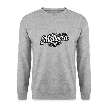 Majorque Tattoo - Sweat-shirt Unisexe - gris chiné - Devant - Alina (178cm) & Michal (187cm)