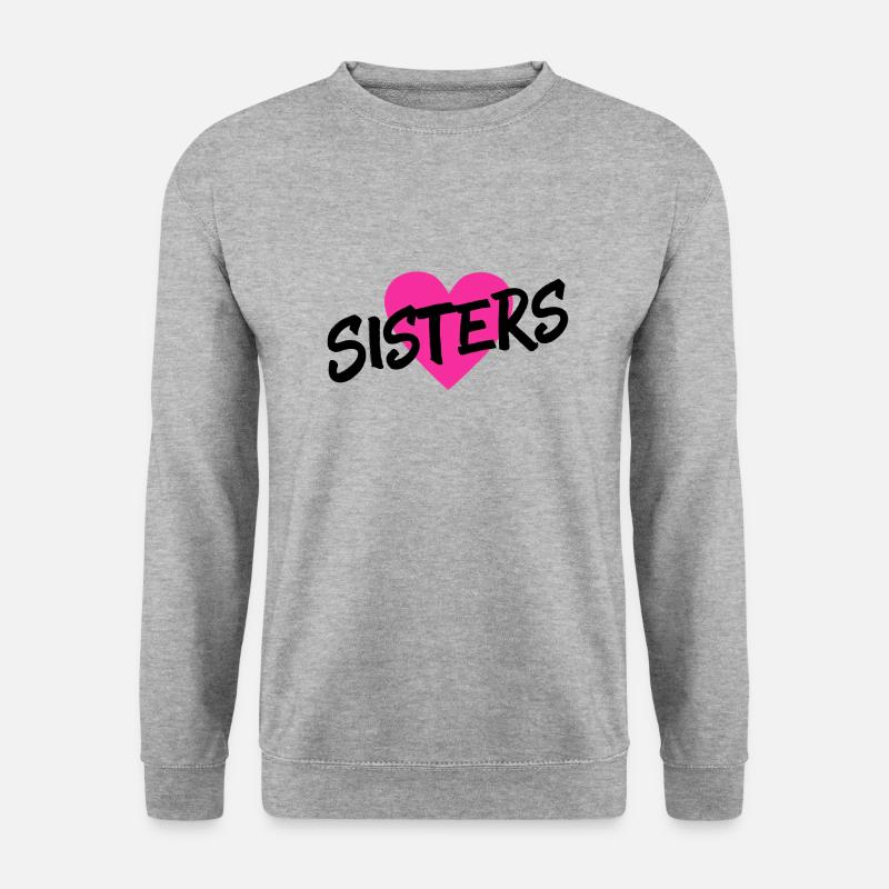 SISTERS - Unisex Pullover - Weißgrau meliert