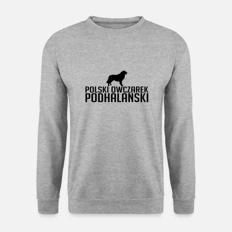 POLSKI OWCZAREK PODHALANSKI Hunde Wilsigns Hund - Unisex Pullover - Weißgrau meliert