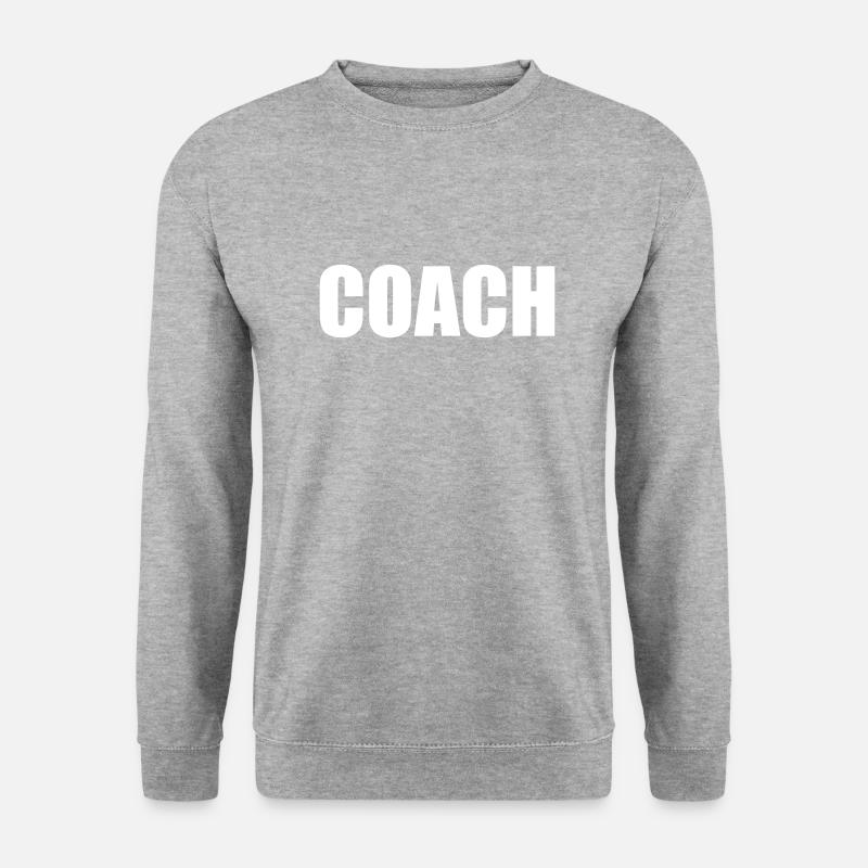 Trainer - Unisex Pullover - Weißgrau meliert