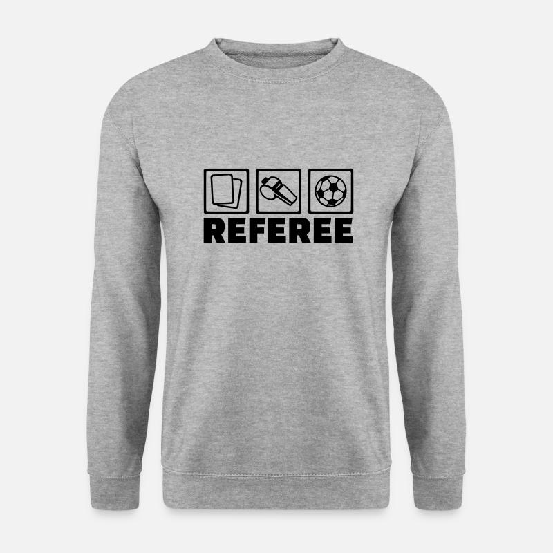 Schiedsrichter - Unisex Pullover - Weißgrau meliert
