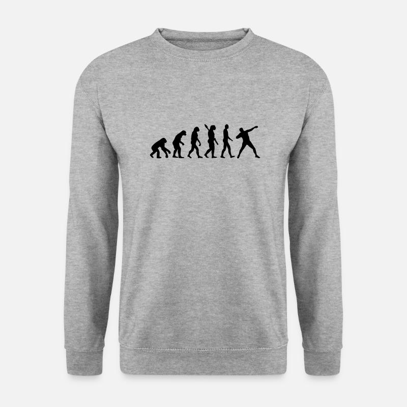 Evolution Shot put - Unisex Sweatshirt - salt & pepper