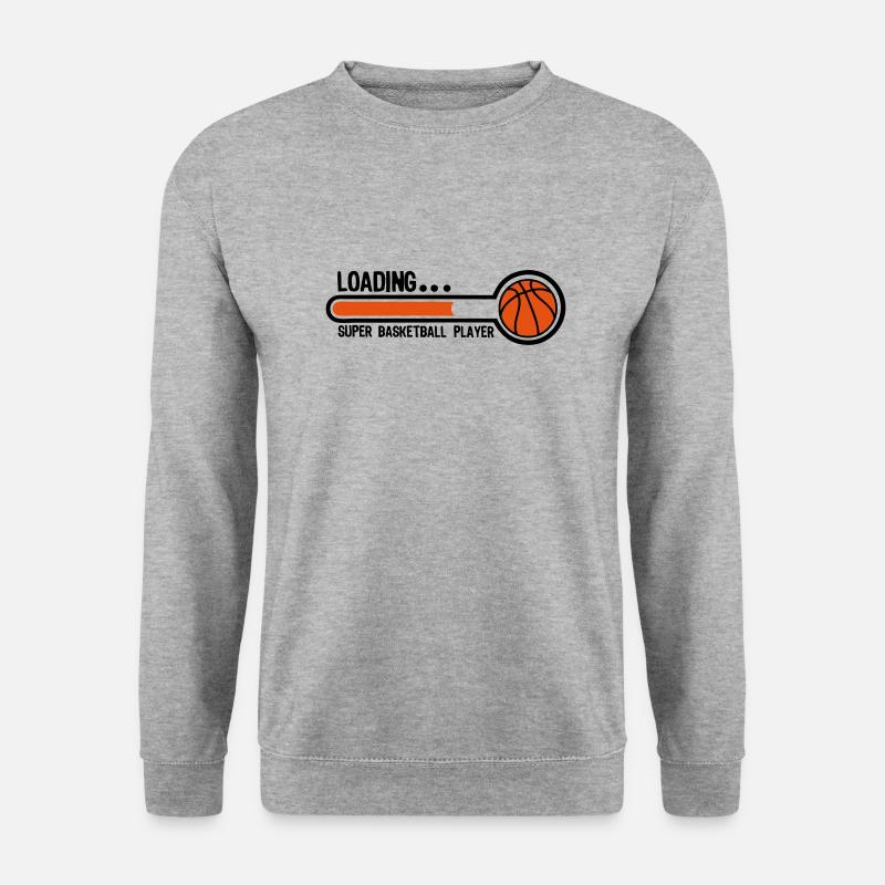 Basketball Loading Superspieler - Unisex Pullover - Weißgrau meliert