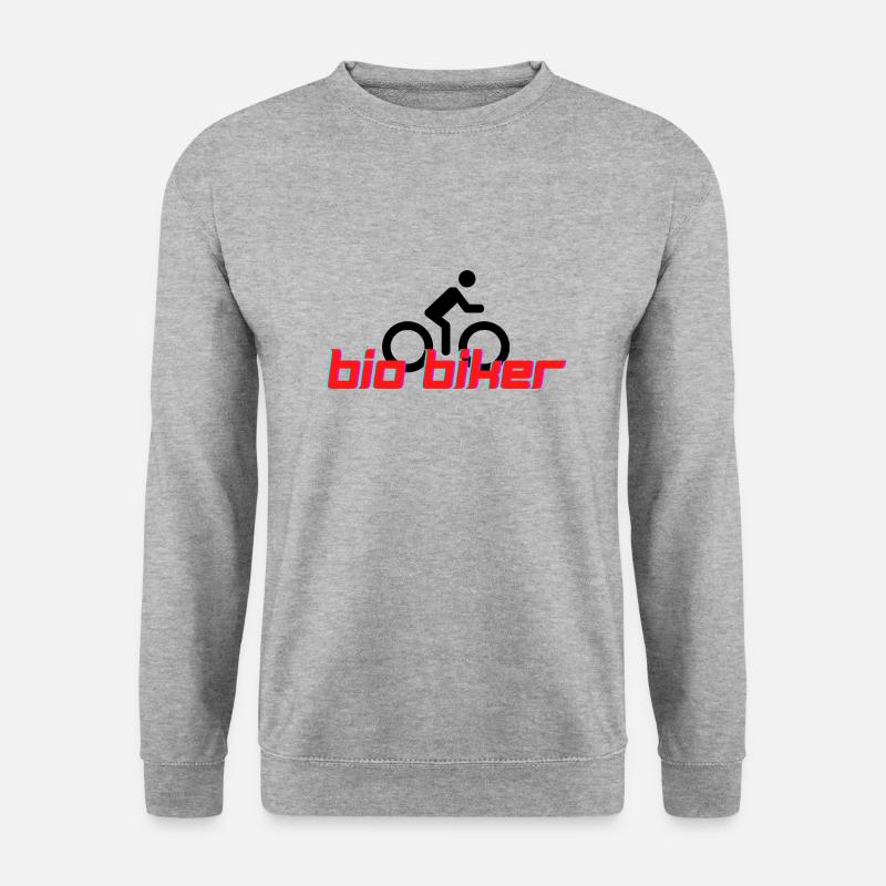 Biobiker - Unisex Pullover - Weißgrau meliert