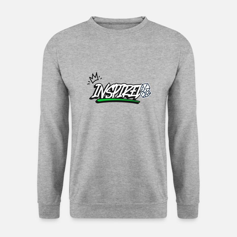Inspirierte - Unisex Pullover - Weißgrau meliert