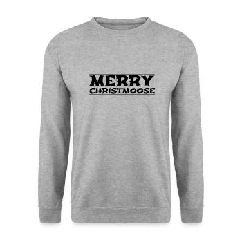 funny sayings bday animal rights bubaprints fun - Unisex Pullover - Weißgrau meliert - Vorne - Alina (178cm) & Michal (187cm)