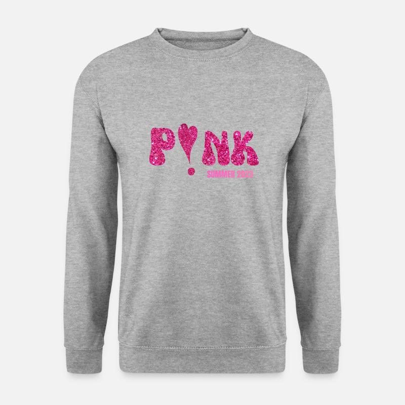 Rosa Sommer 2023 - Unisex Pullover - Weißgrau meliert