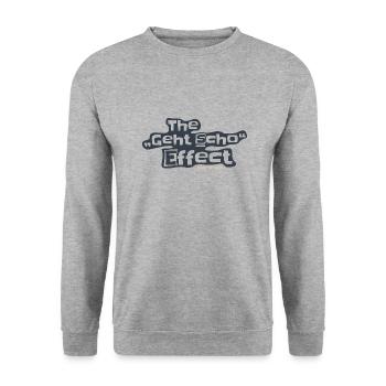 The GEHT SCHO EFFEKT - Motivation pur - Unisex Pullover - Weißgrau meliert - Vorne - Alina (178cm) & Michal (187cm)