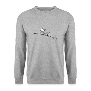 Caméléon camouflé - Sweat-shirt Unisexe - gris chiné - Devant - Alina (178cm) & Michal (187cm)