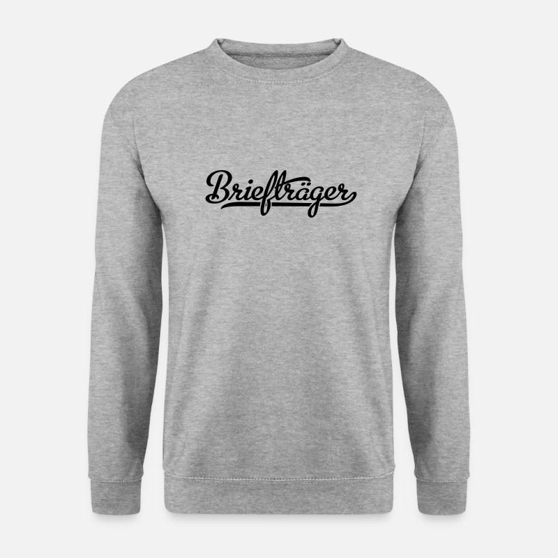 Briefträger - Unisex Pullover - Weißgrau meliert