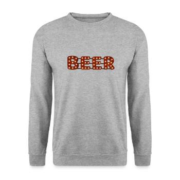 beer - Sweat-shirt Unisexe - gris chiné - Devant - Alina (178cm) & Michal (187cm)