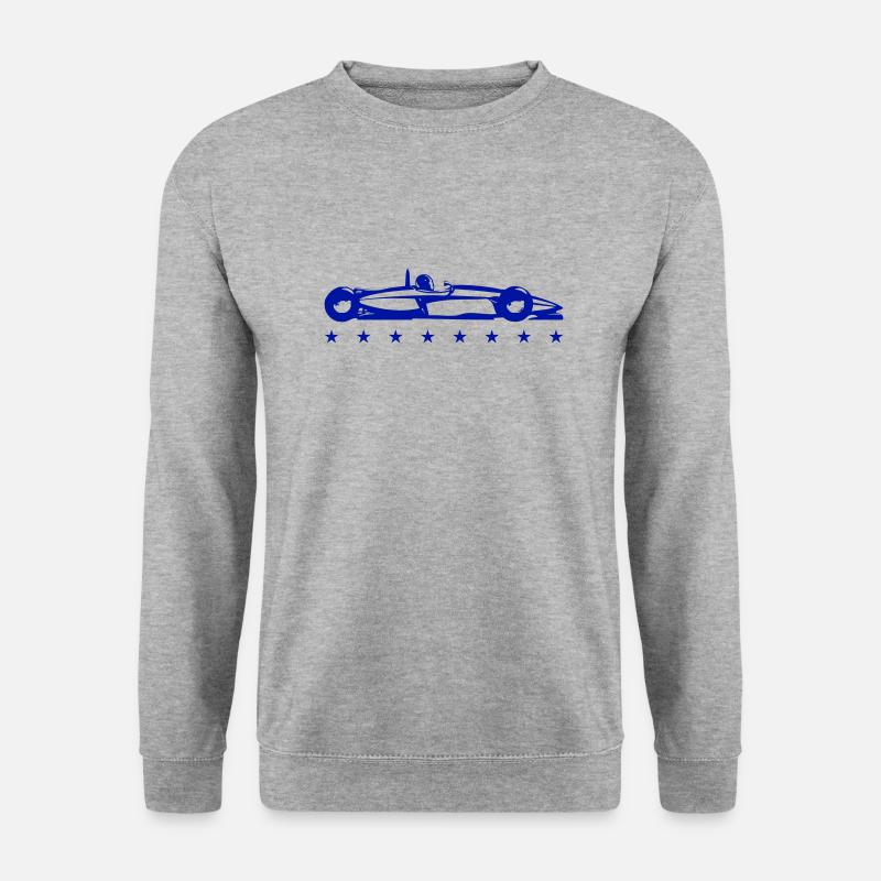 racer - Unisex Pullover - Weißgrau meliert
