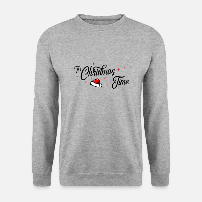 christmas time - Unisex Pullover - Weißgrau meliert