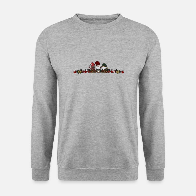 Wichtel - Unisex Pullover - Weißgrau meliert