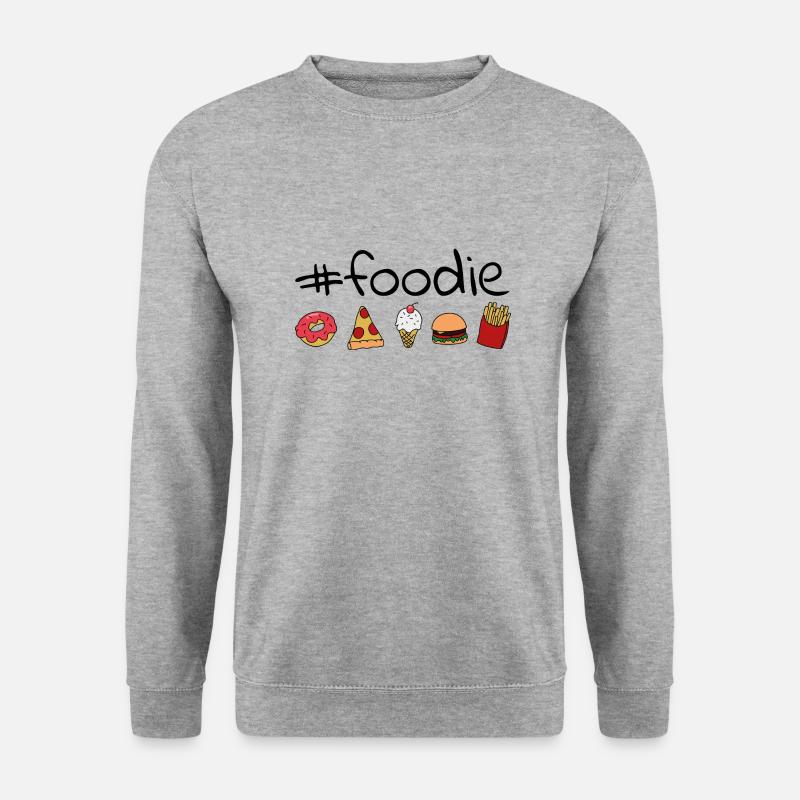 #foodie - Unisex Pullover - Weißgrau meliert
