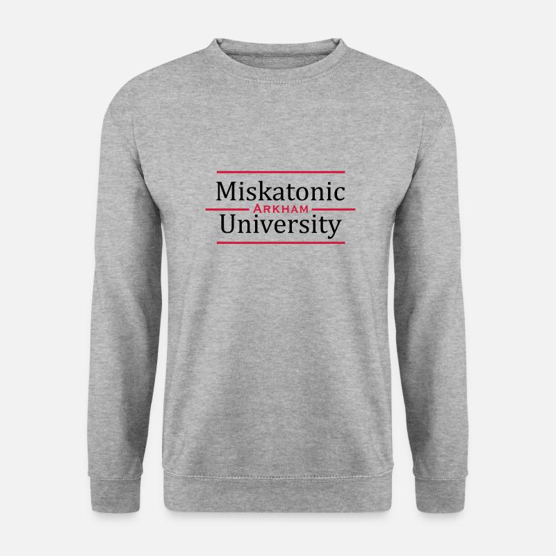 MJKv1: Miskatonic University - Arkham - Unisex Pullover - Weißgrau meliert
