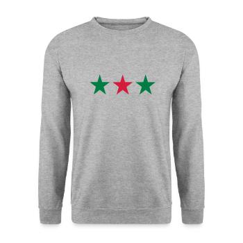 Portugal - Unisex Sweatshirt - salt & pepper - Front - Alina (178cm) & Michal (187cm)