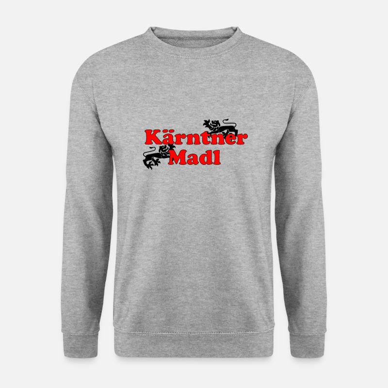 Kärntner Madl - Unisex Pullover - Weißgrau meliert