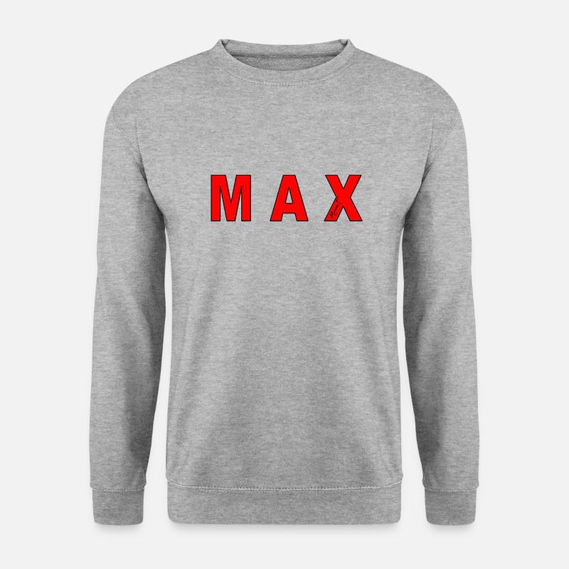 max - Unisex Pullover - Weißgrau meliert