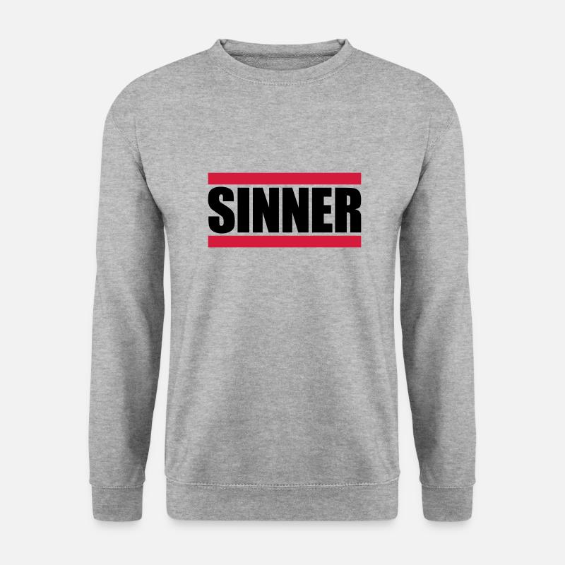 Sinner Text Logo - Unisex Sweatshirt - salt & pepper