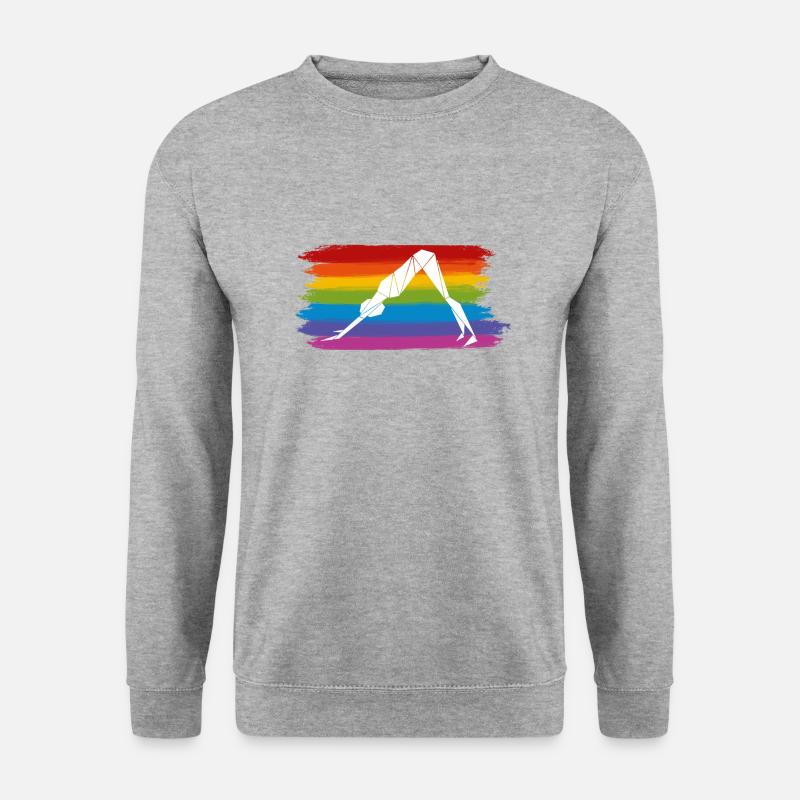 Down Dog - Unisex Pullover - Weißgrau meliert