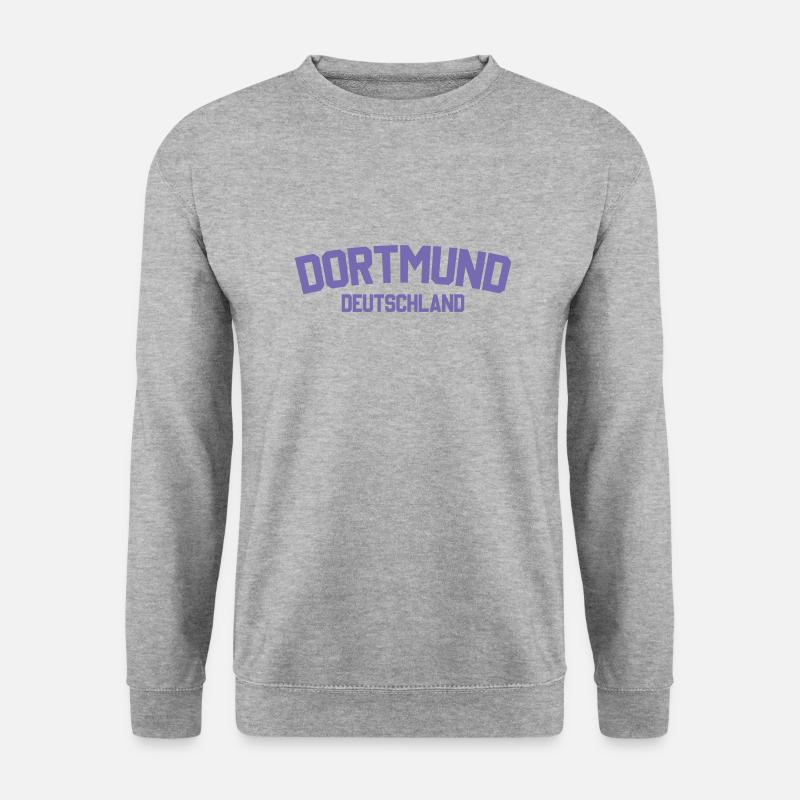Dortmund - Unisex Pullover - Weißgrau meliert