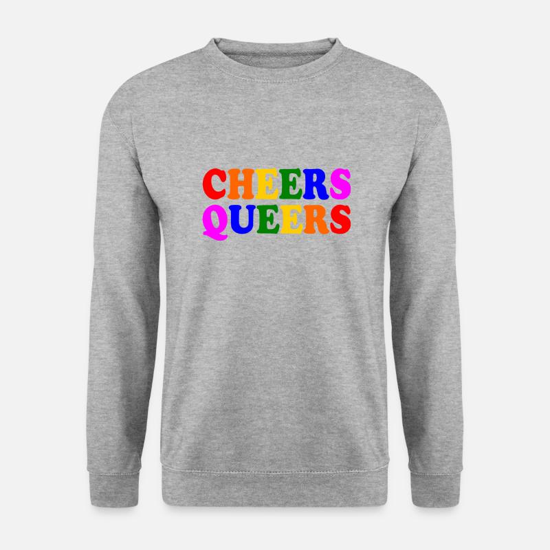 Cheers queers - Unisex Pullover - Weißgrau meliert