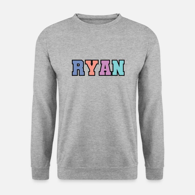Name - Ryan - Unisex Pullover - Weißgrau meliert