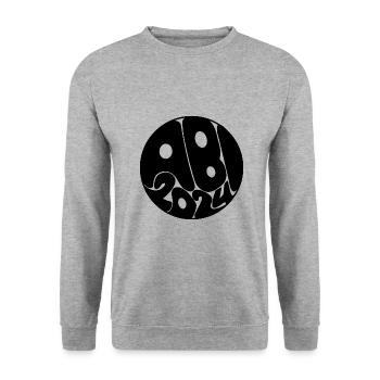 Abi 24 Prüfung bestanden Geschenk - Unisex Pullover - Weißgrau meliert - Vorne - Alina (178cm) & Michal (187cm)