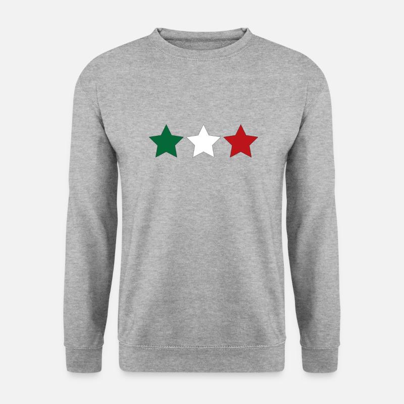 italien italy - Unisex Pullover - Weißgrau meliert