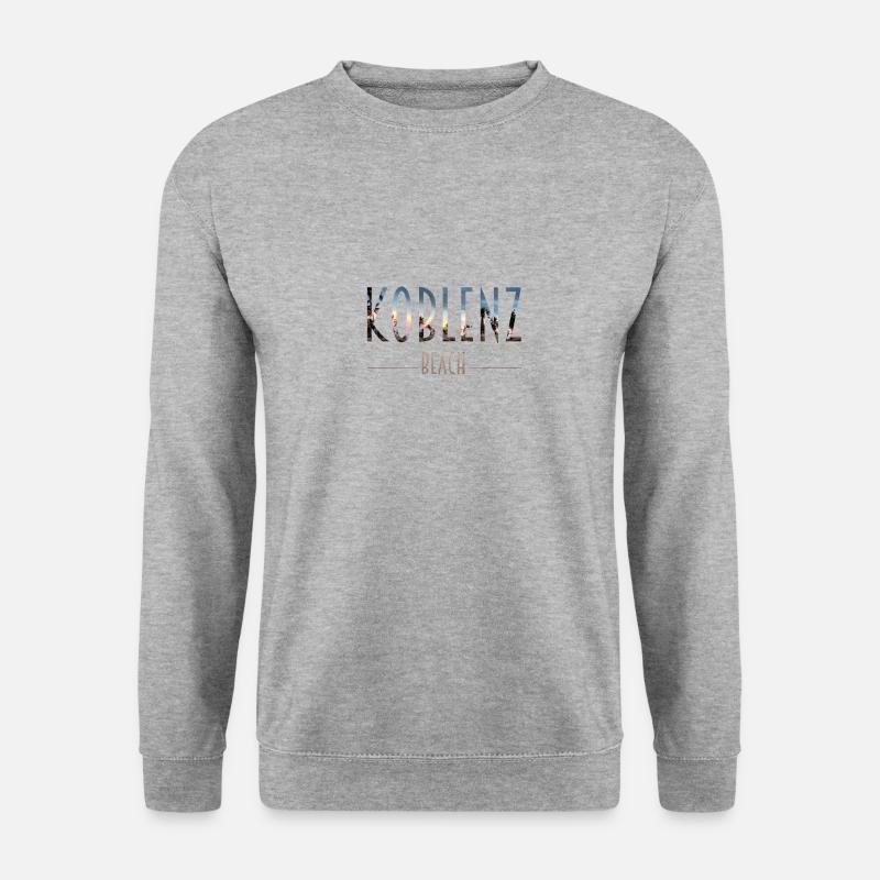 Koblenz Beach - Unisex Pullover - Weißgrau meliert